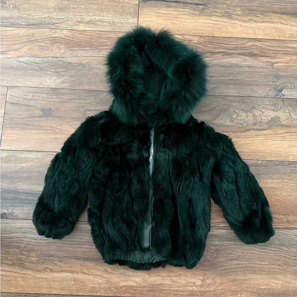 Kids Real Rabbit Fur Jacket